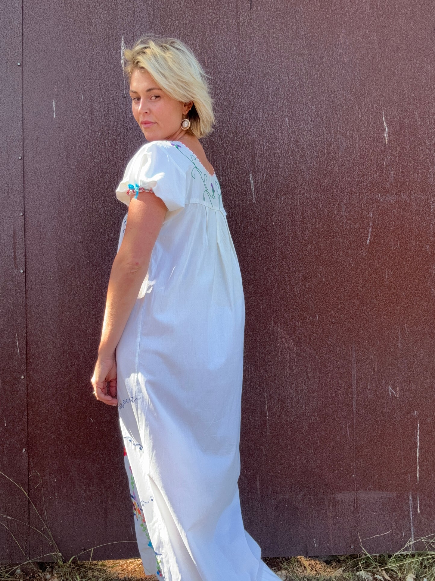 The Joelle 1960s Hand-Embroidered Dress