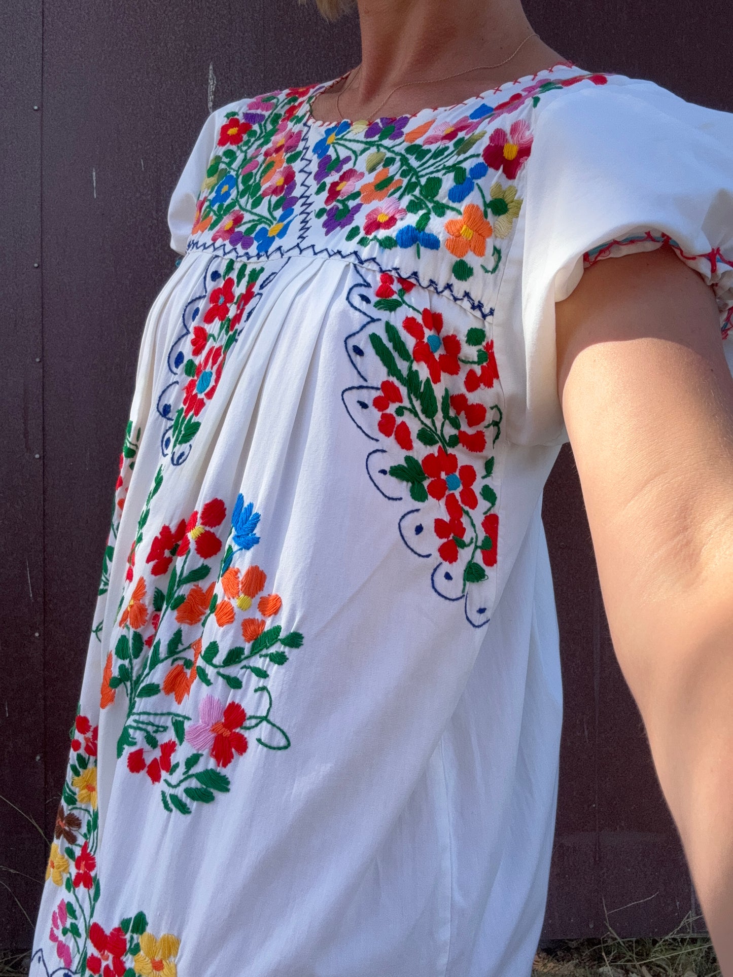 The Joelle 1960s Hand-Embroidered Dress