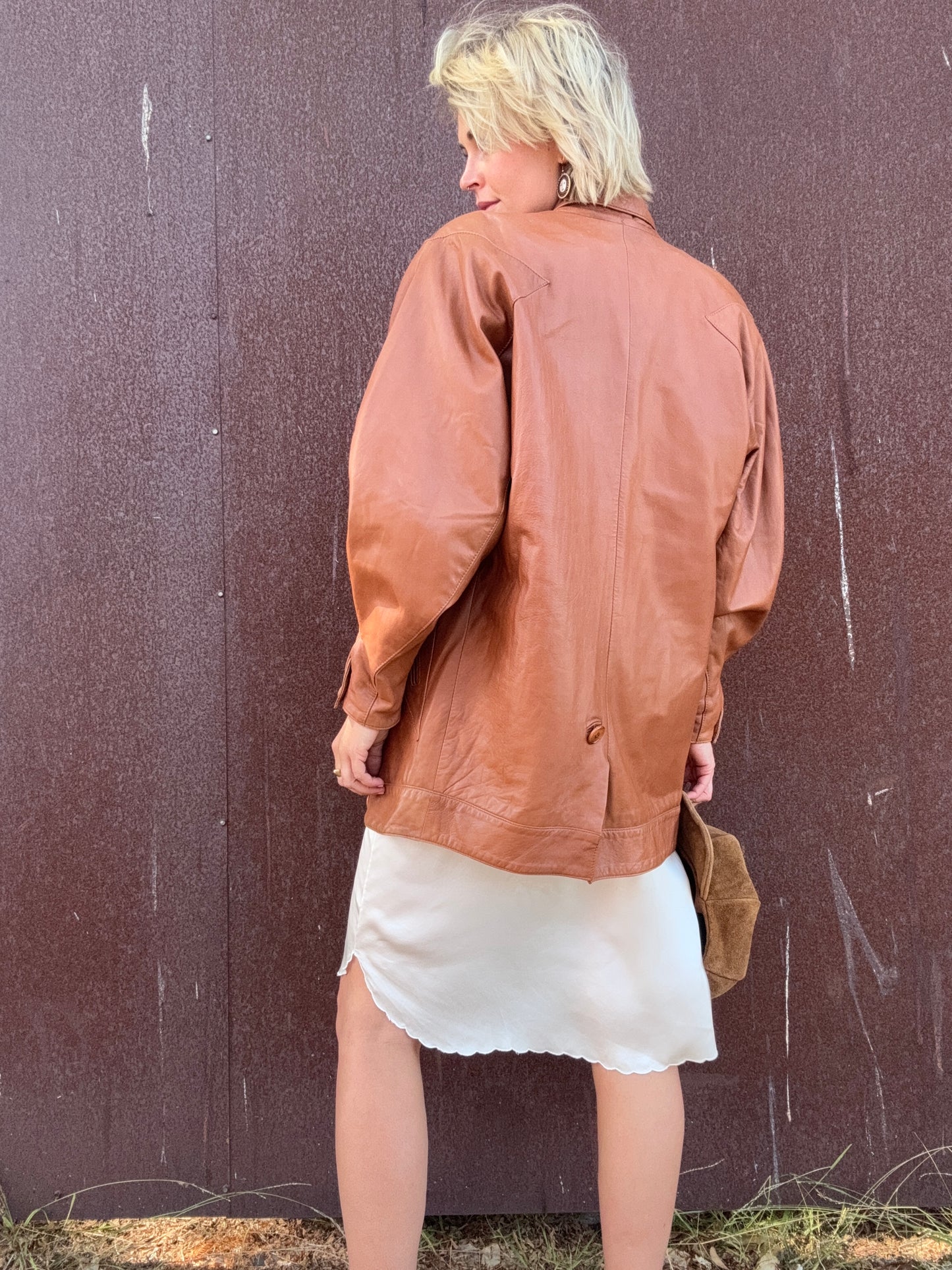 The Josephine 1980s Leather Jacket