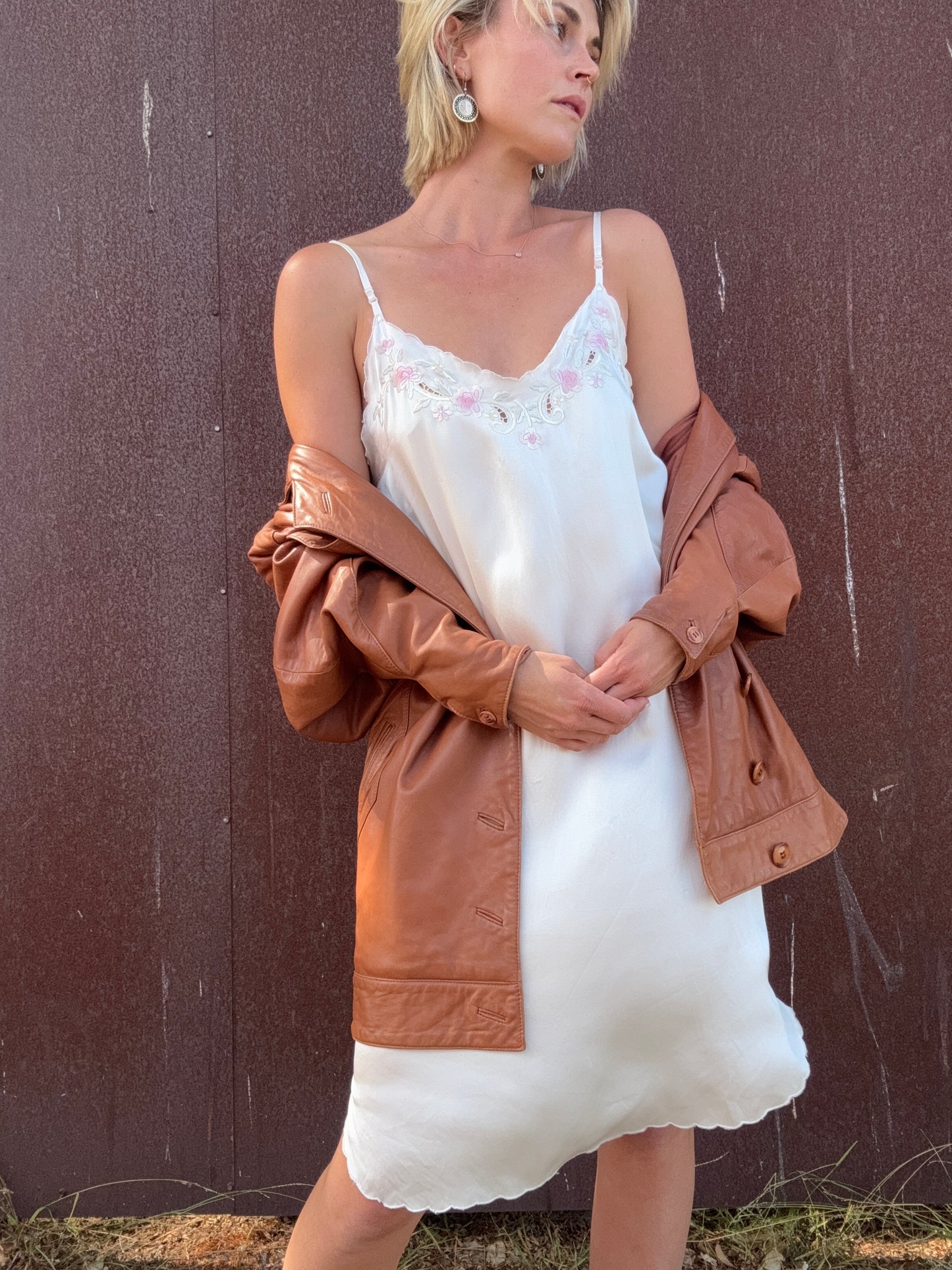 The Josephine 1980s Leather Jacket