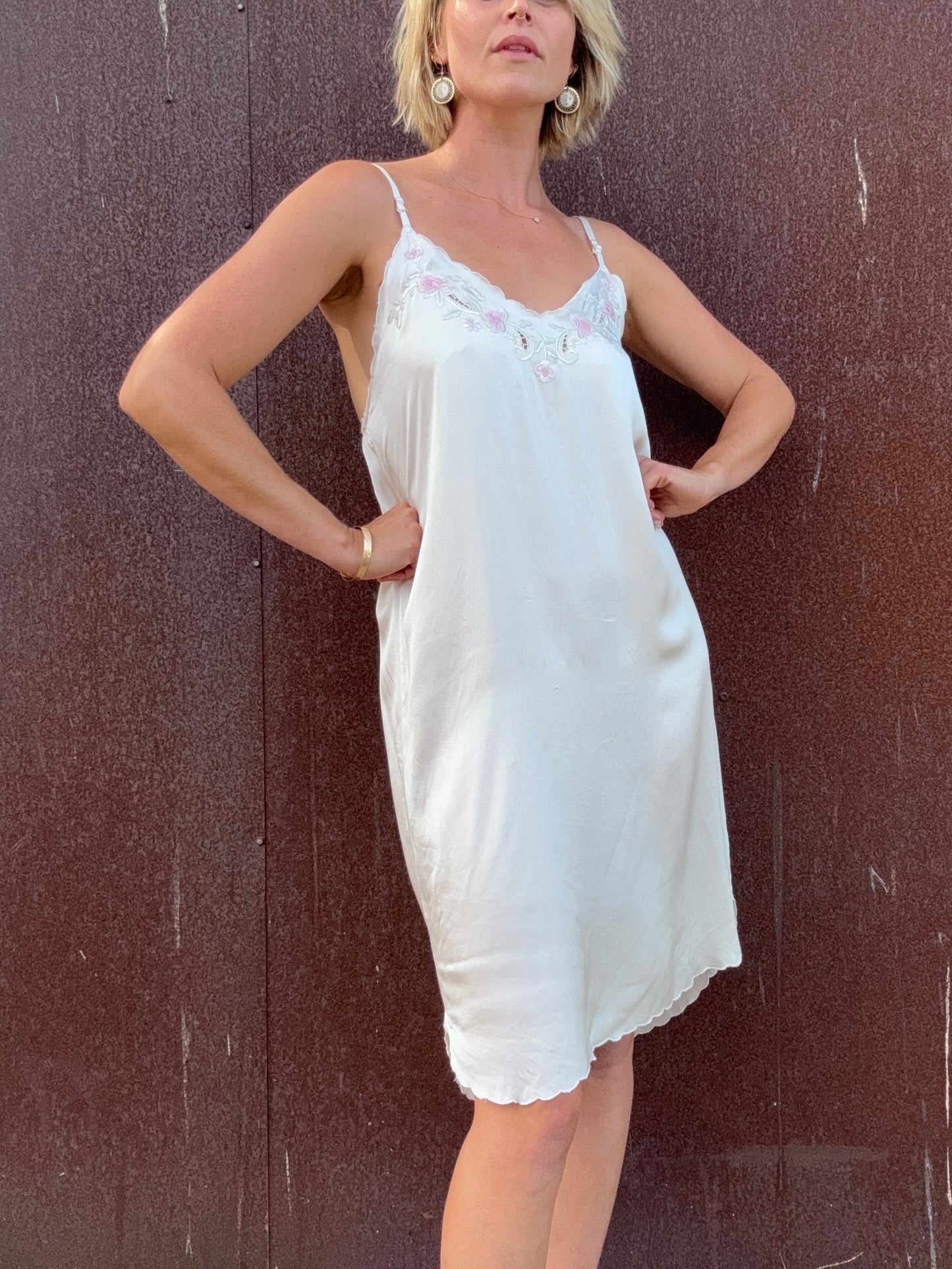 The Lydia 1990s Silk Slip