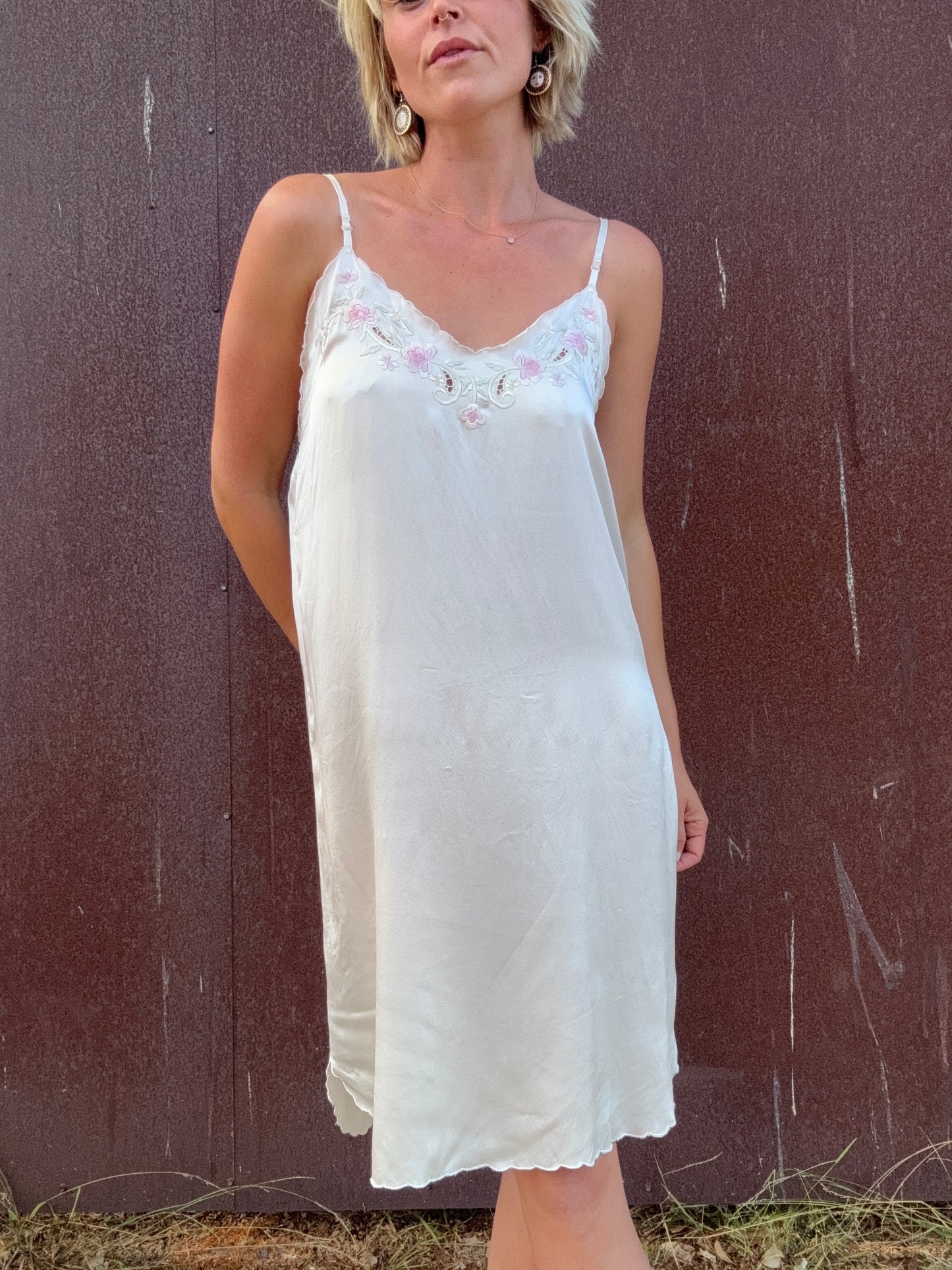 The Lydia 1990s Silk Slip