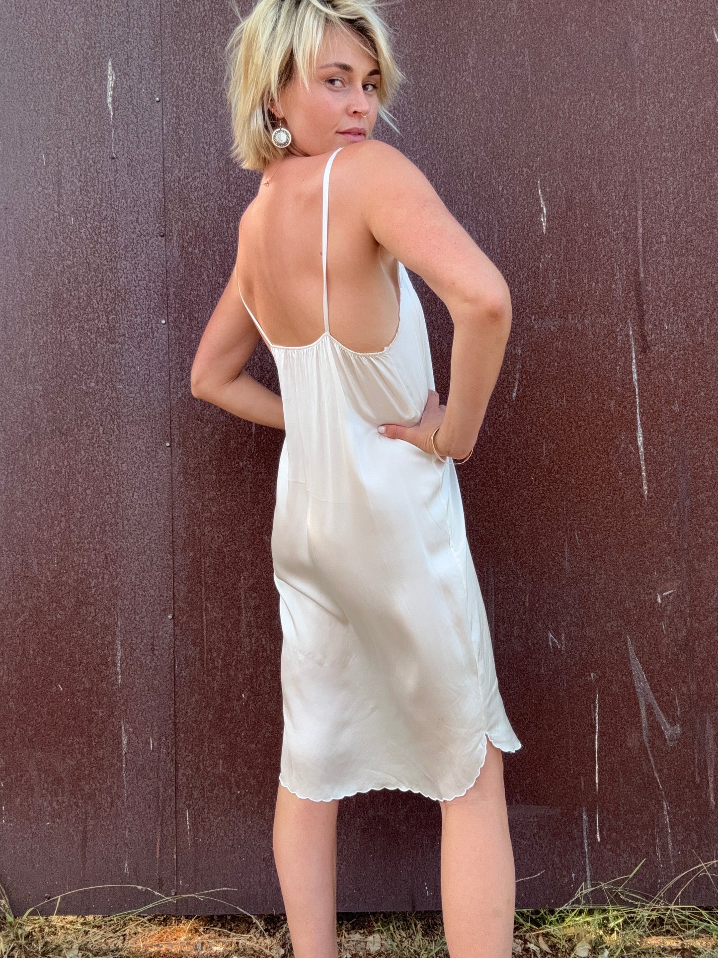 The Lydia 1990s Silk Slip