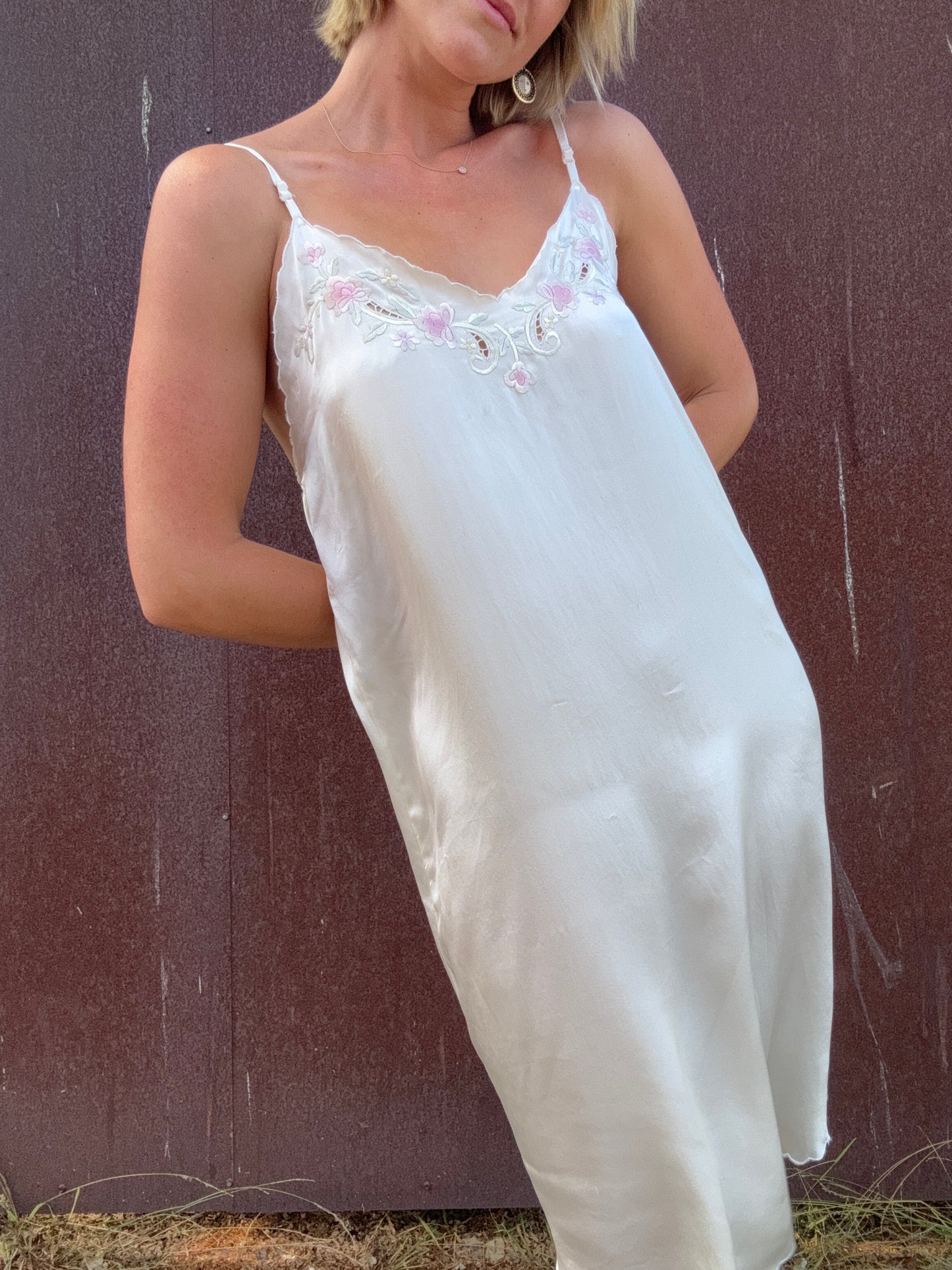The Lydia 1990s Silk Slip