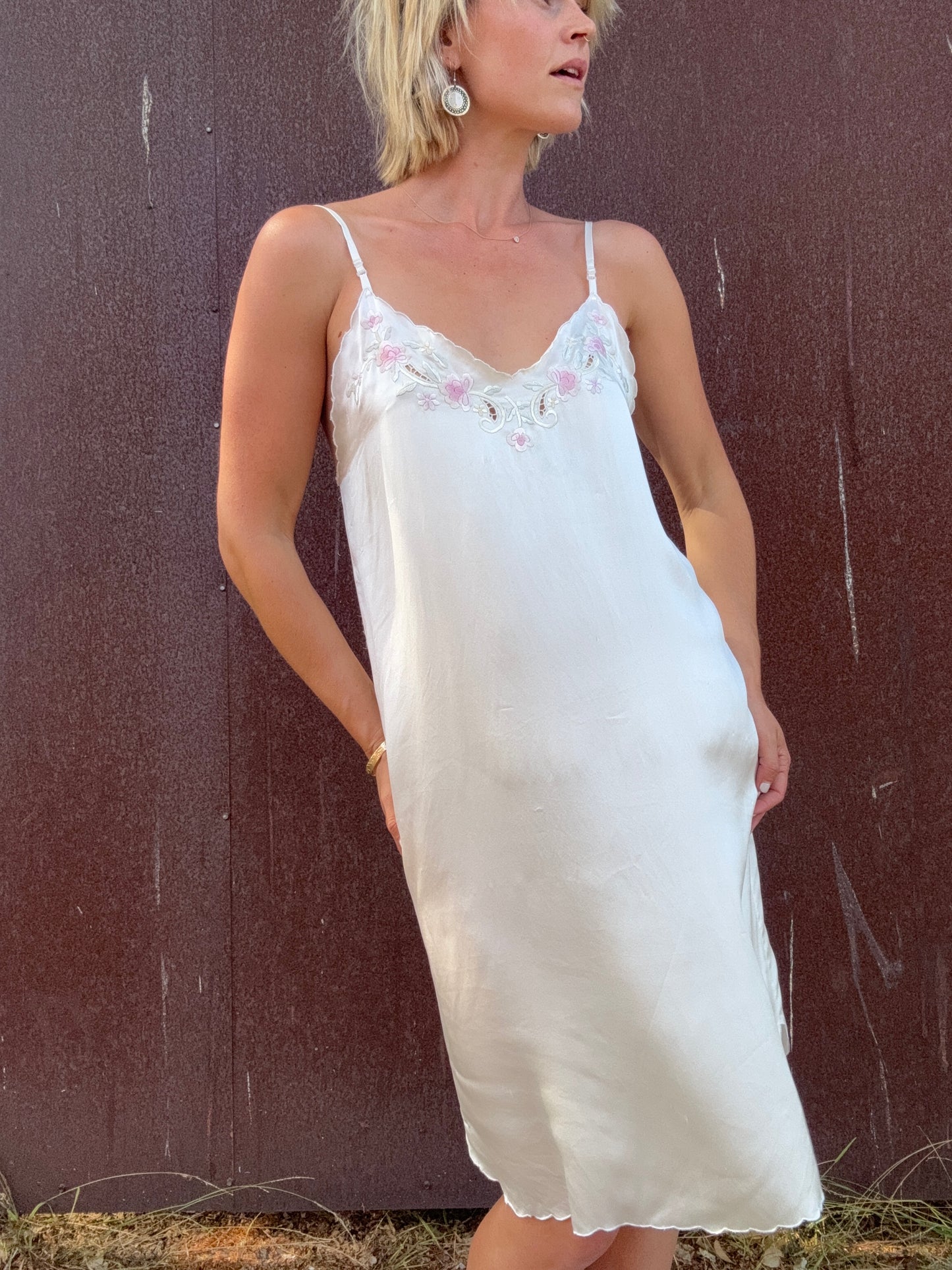 The Lydia 1990s Silk Slip
