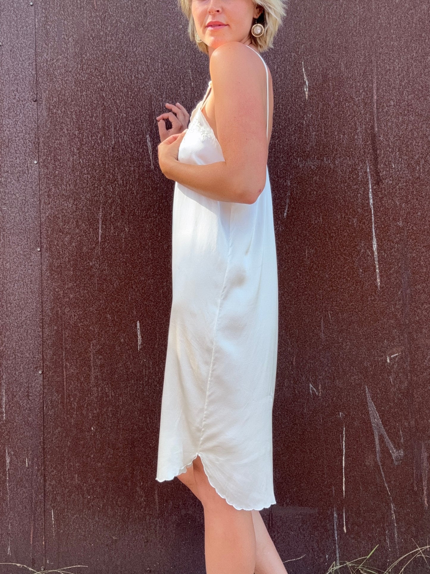 The Lydia 1990s Silk Slip