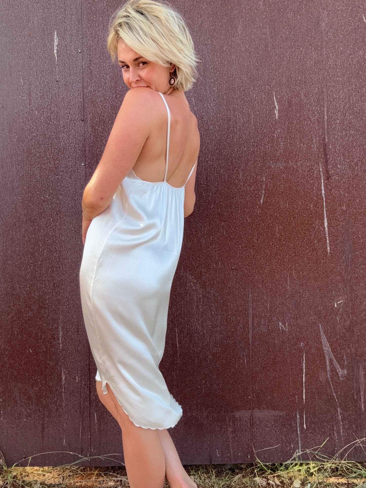 The Lydia 1990s Silk Slip