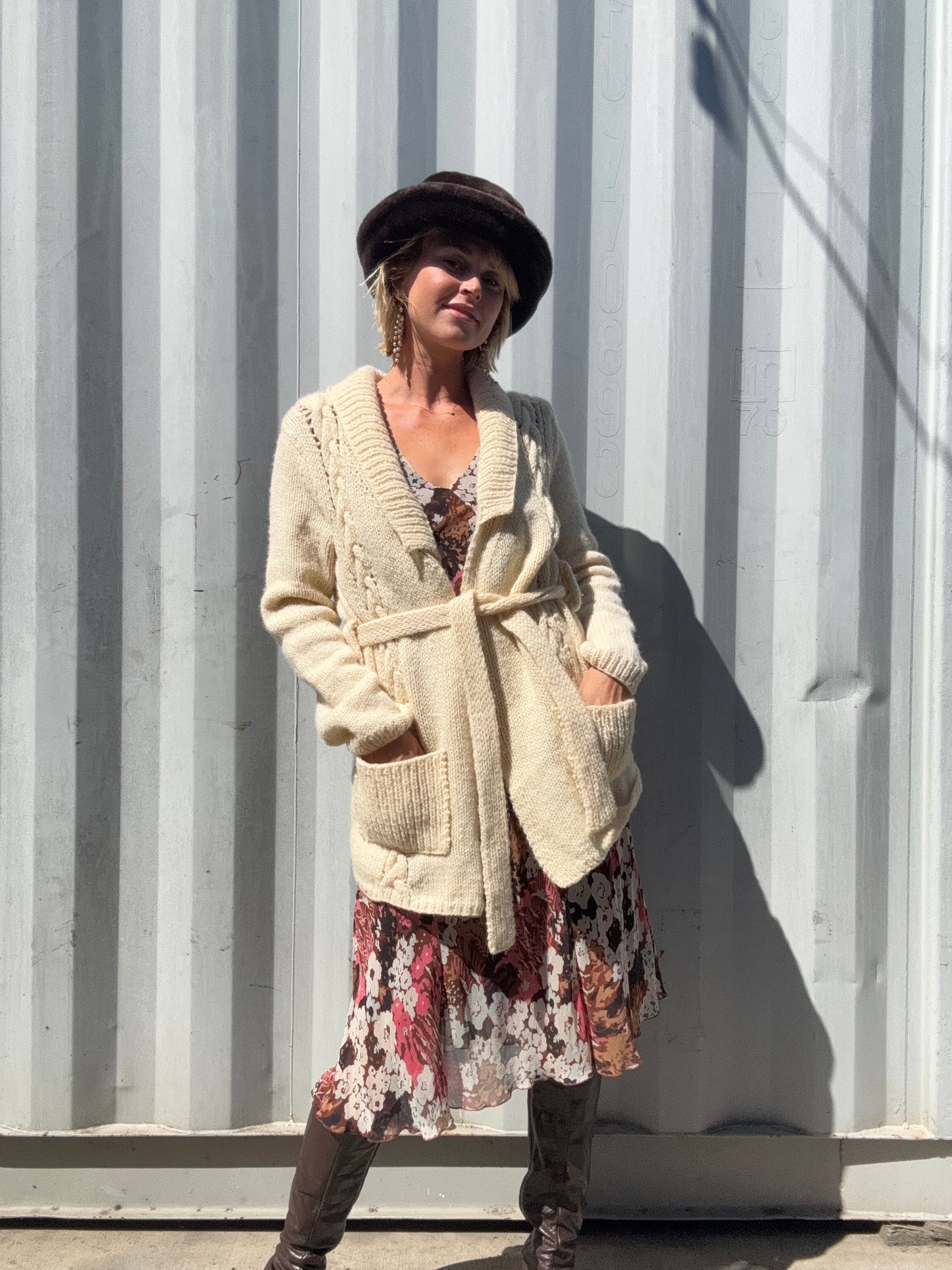 The Florence Handknit Wool Cardigan