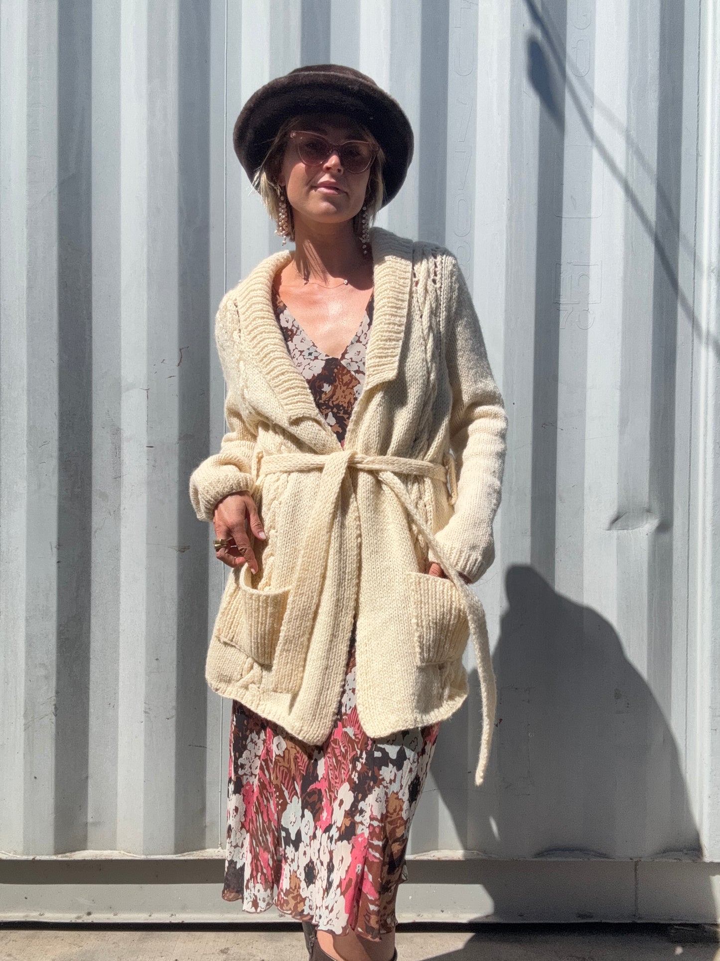 The Florence Handknit Wool Cardigan