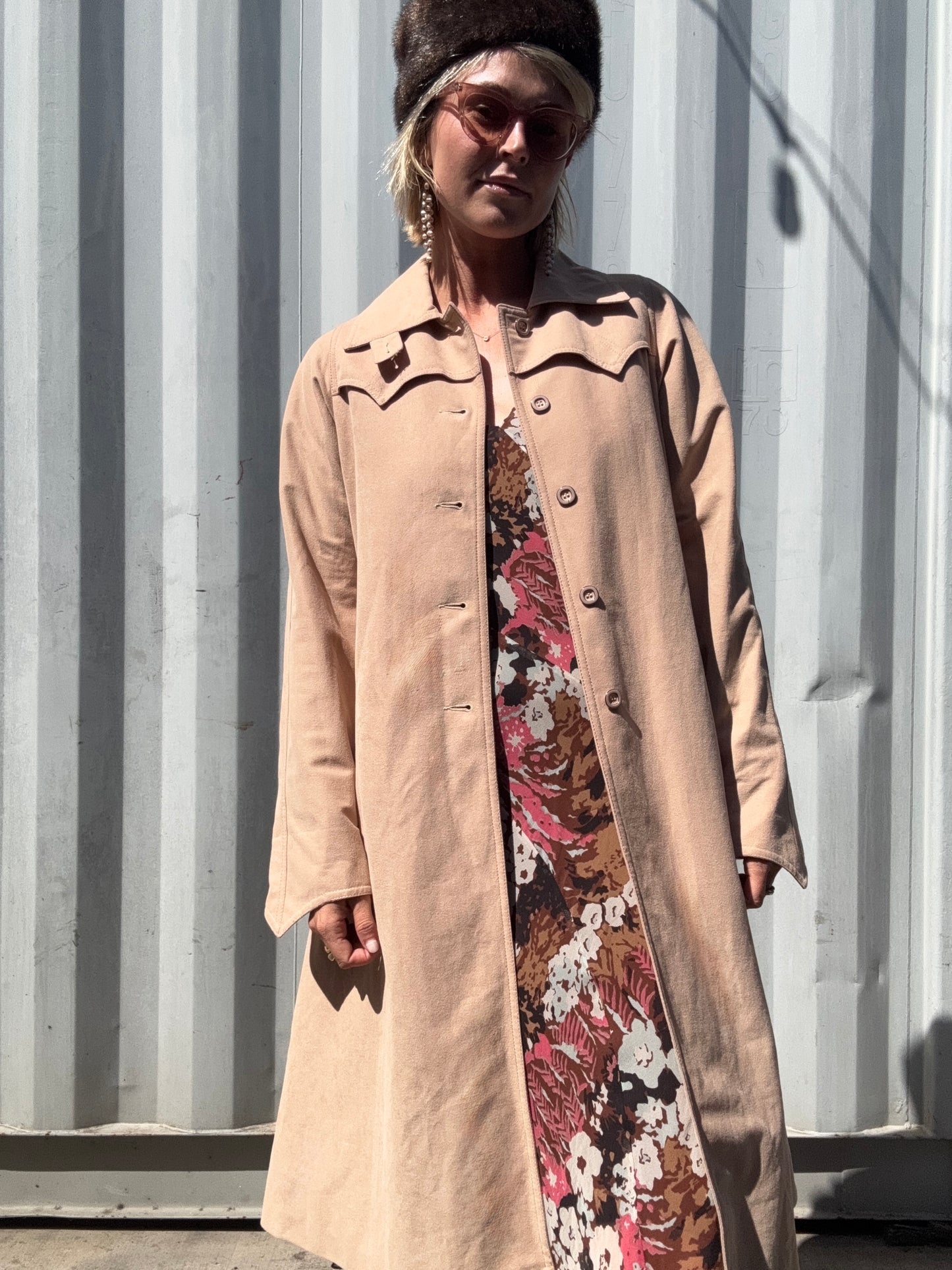 The Carina 1970s Trench Coat