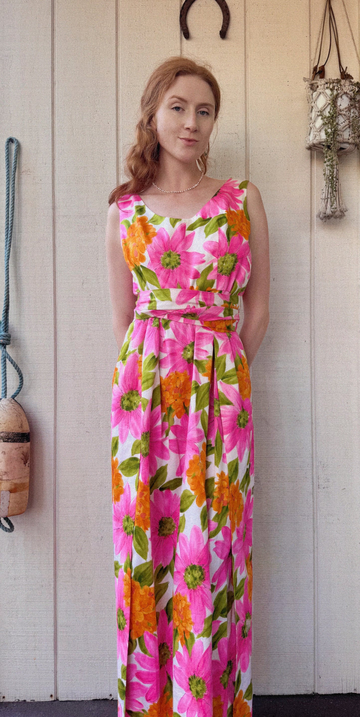 The Dahlia 1960s Handmade Apron Dress