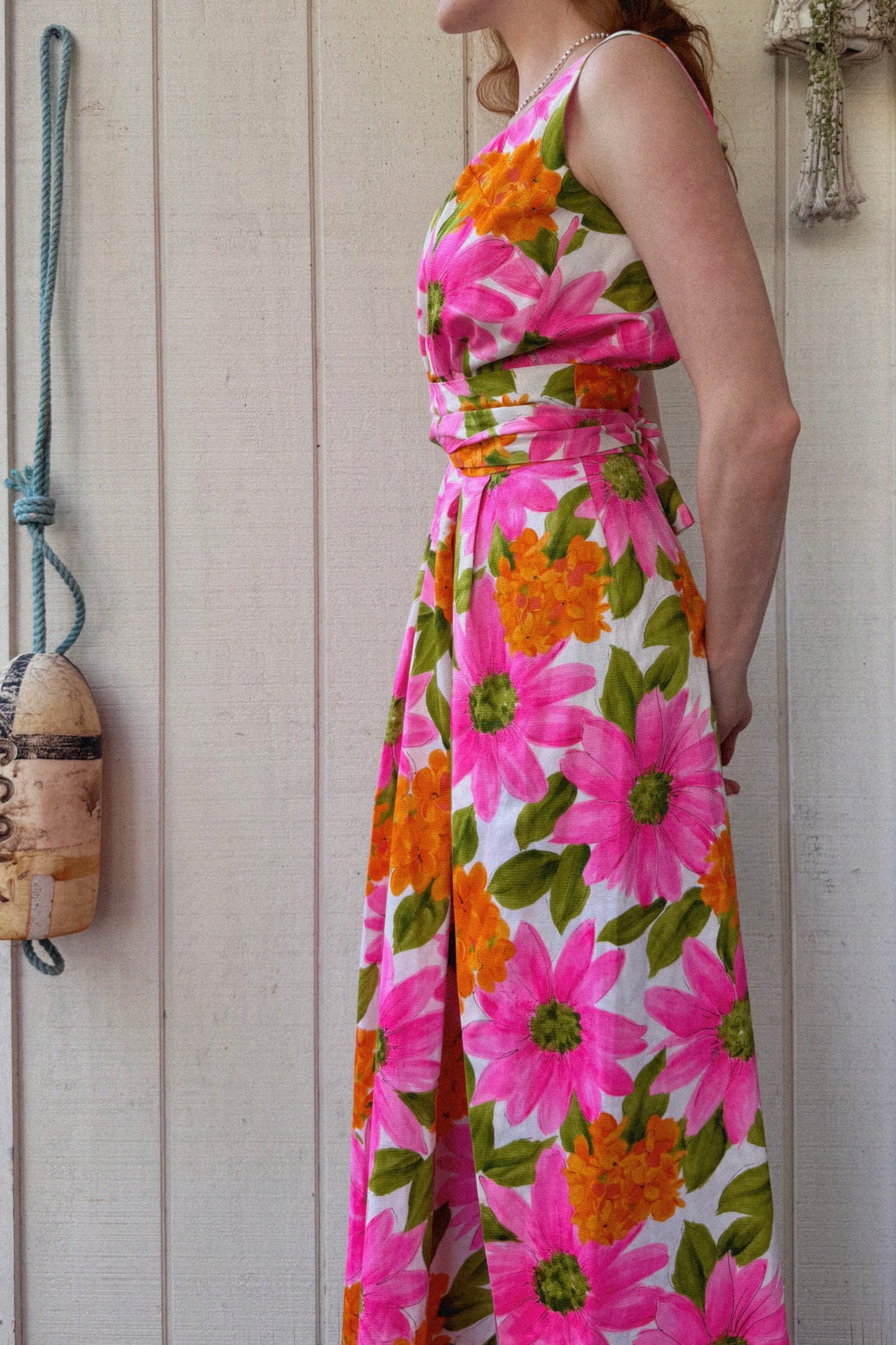 The Dahlia 1960s Handmade Apron Dress