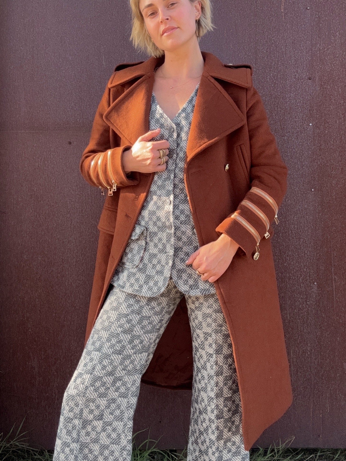 The Noelle 1980s Wool Coat