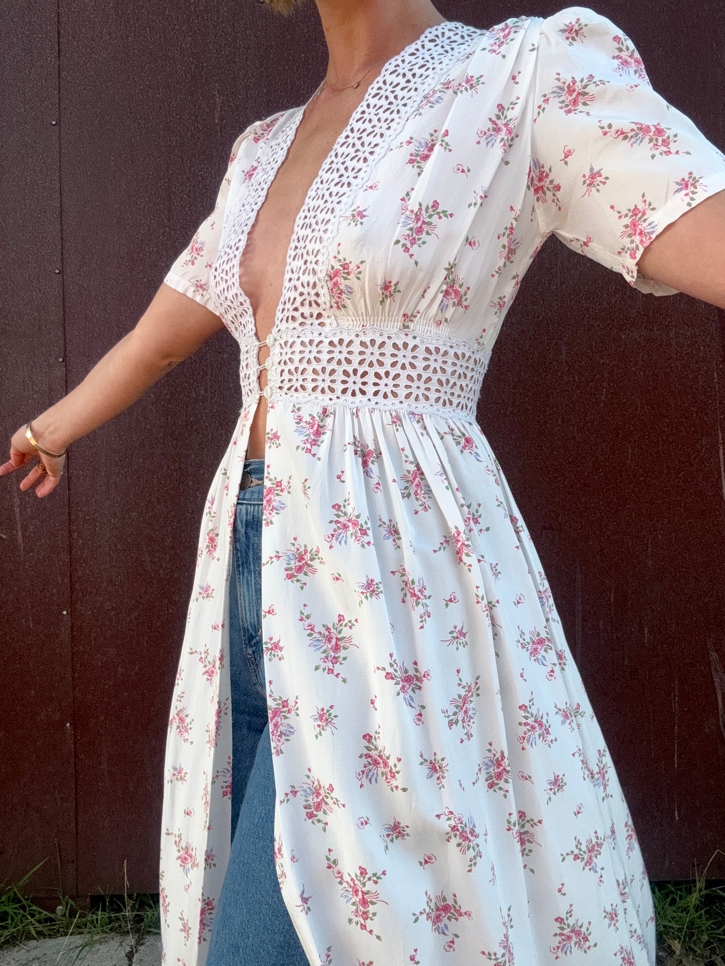 The Estelle 1930s Eyelet Duster