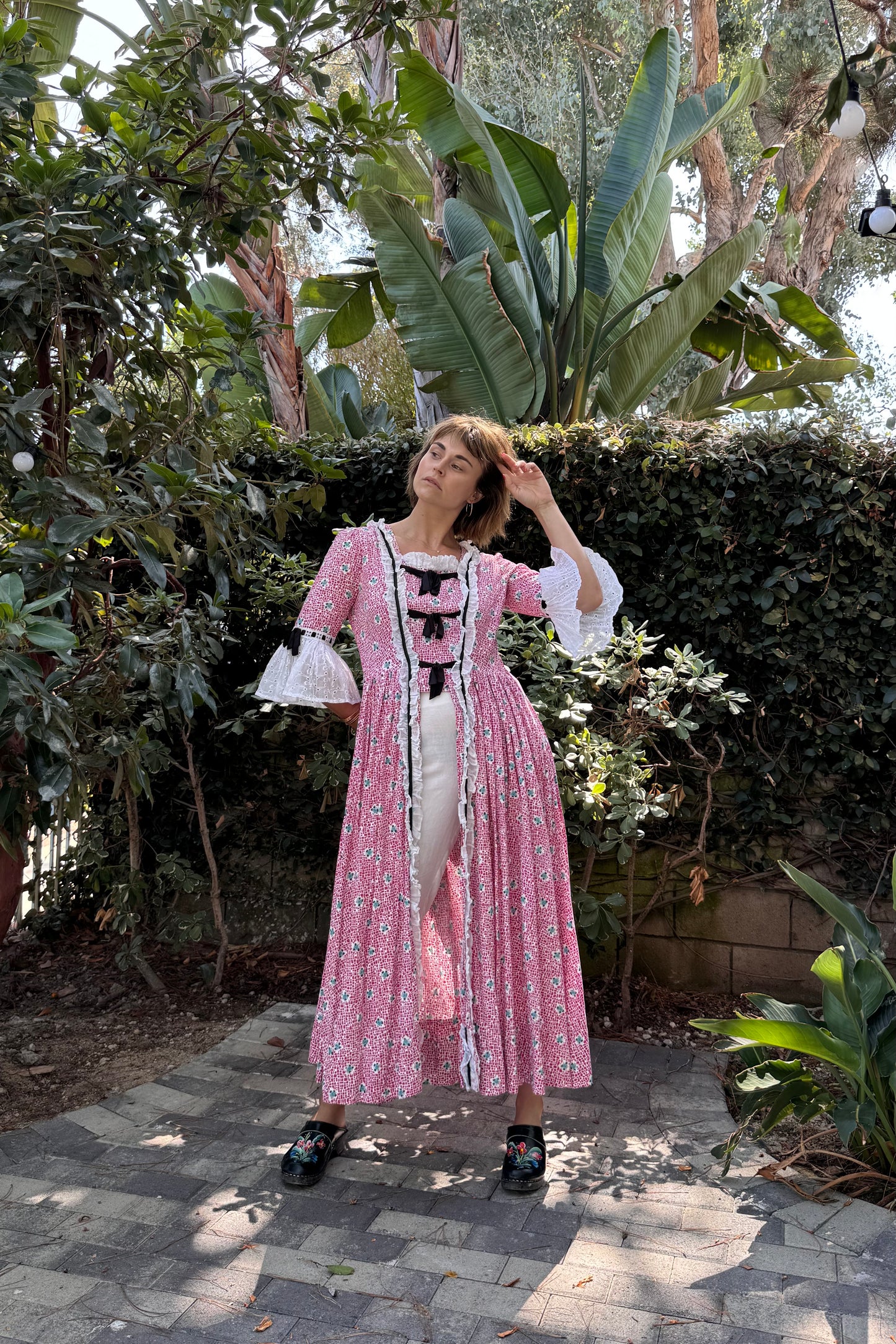 The 1960s Flora Victorian Inspired Duster