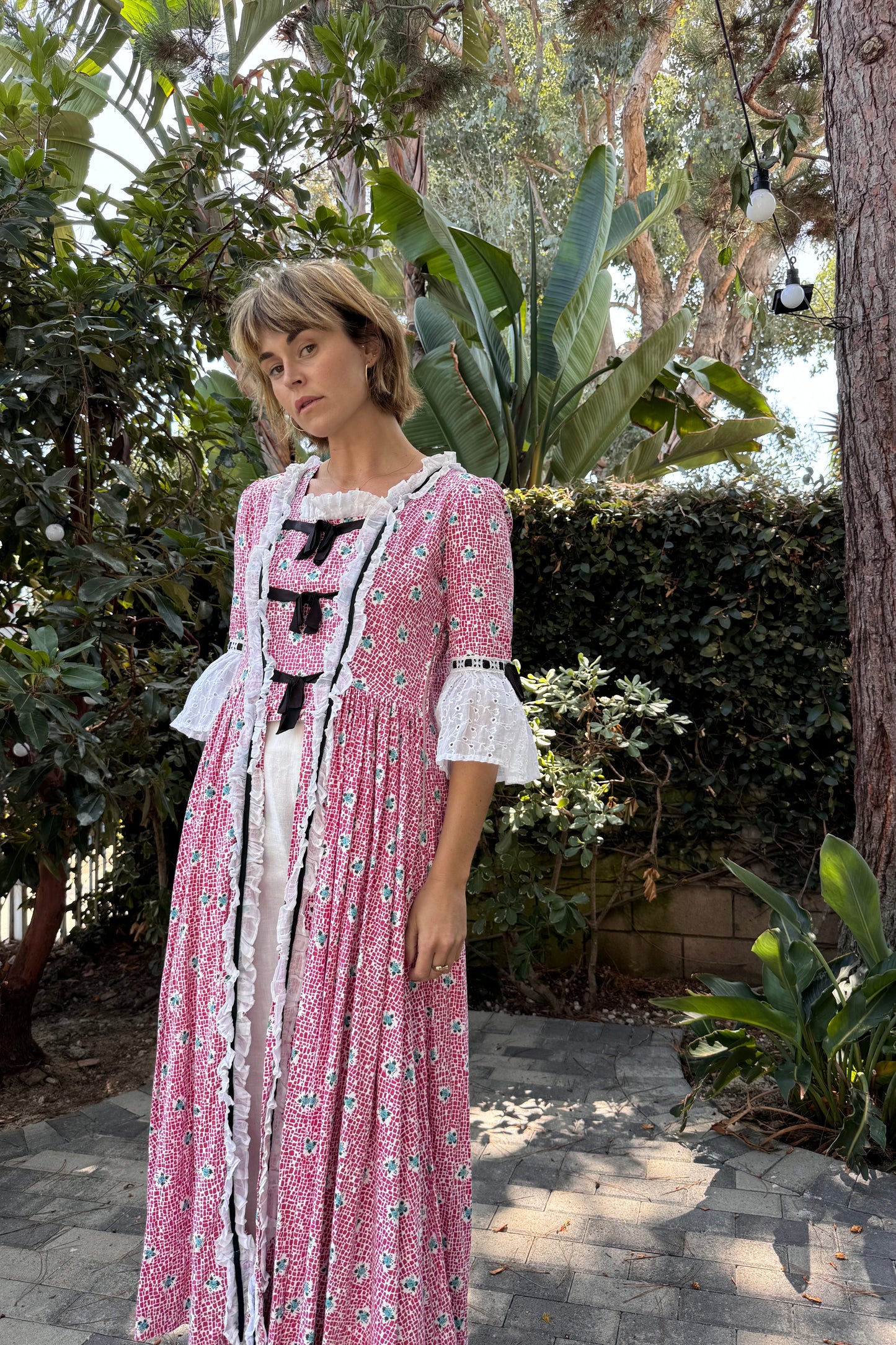 The 1960s Flora Victorian Inspired Duster