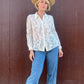 The Flora Crochet Lace Button-Up