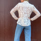 The Flora Crochet Lace Button-Up