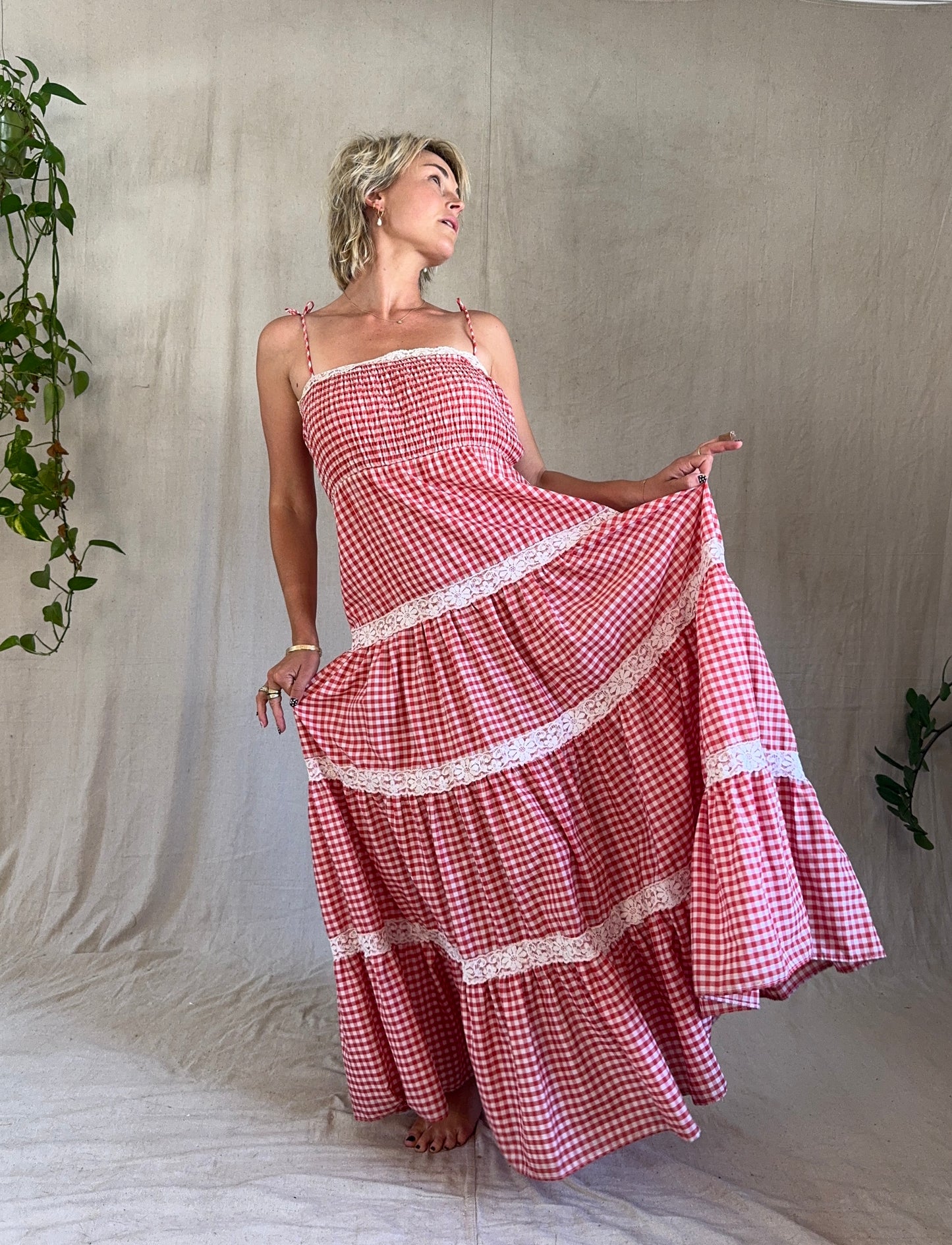 The Effie 1970s Gingham Dress