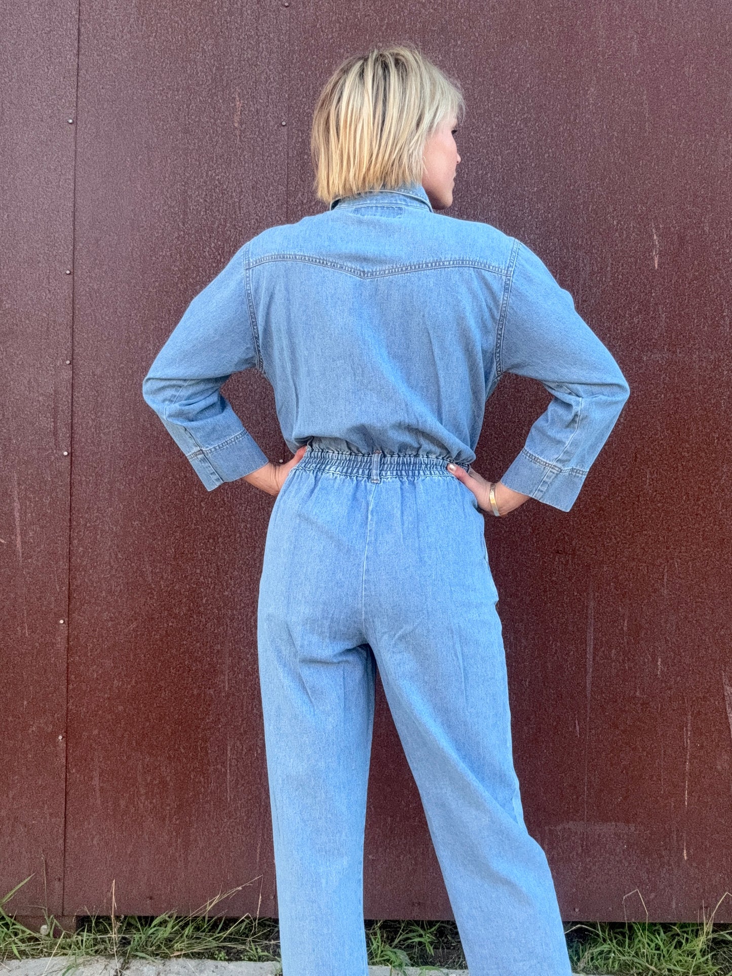 The Gloria 1980s Denim Coveralls