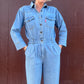 The Gloria 1980s Denim Coveralls