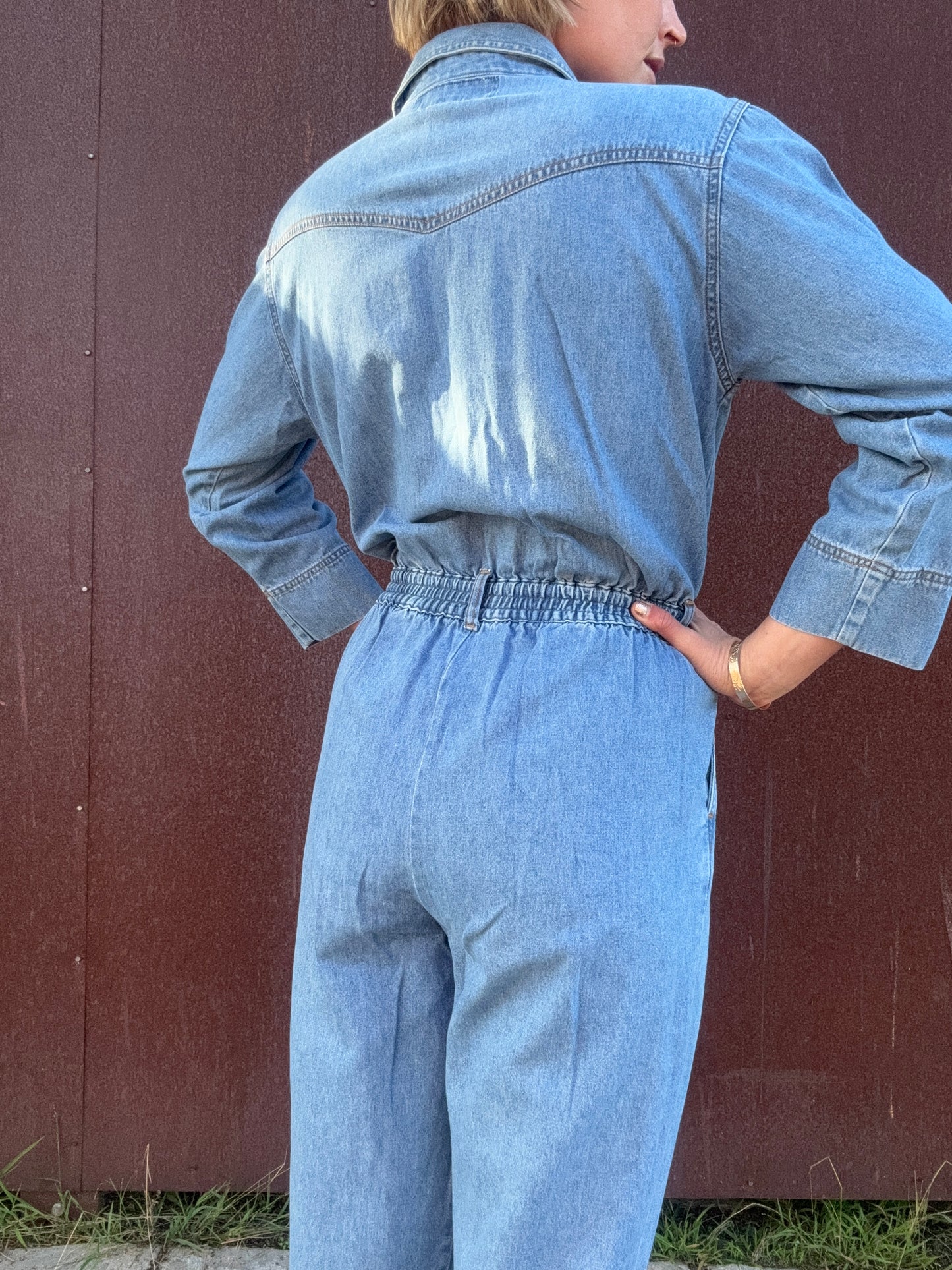 The Gloria 1980s Denim Coveralls