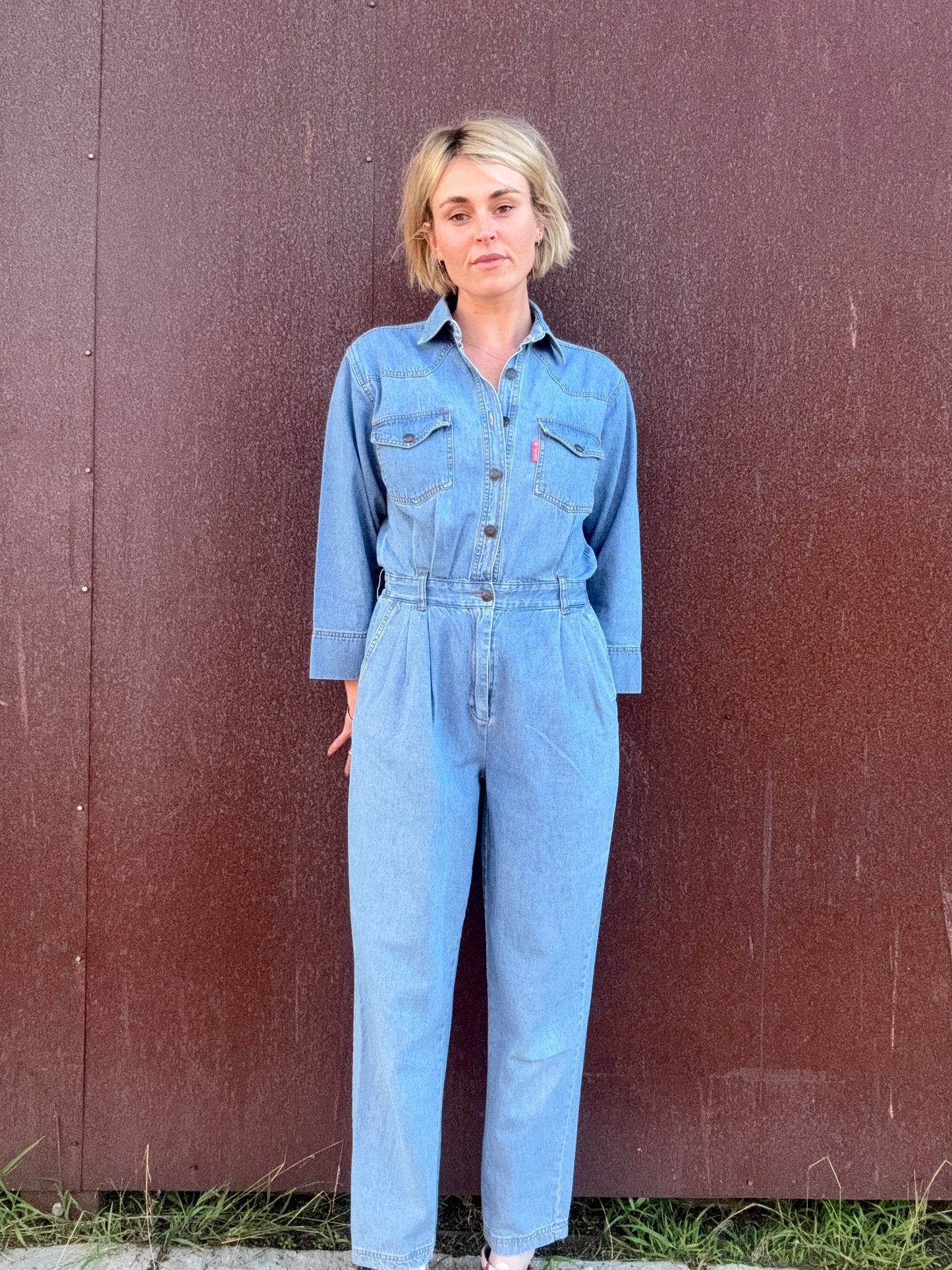 The Gloria 1980s Denim Coveralls