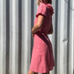 The Cecile 1970s Gingham Dress