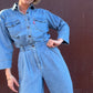 The Gloria 1980s Denim Coveralls