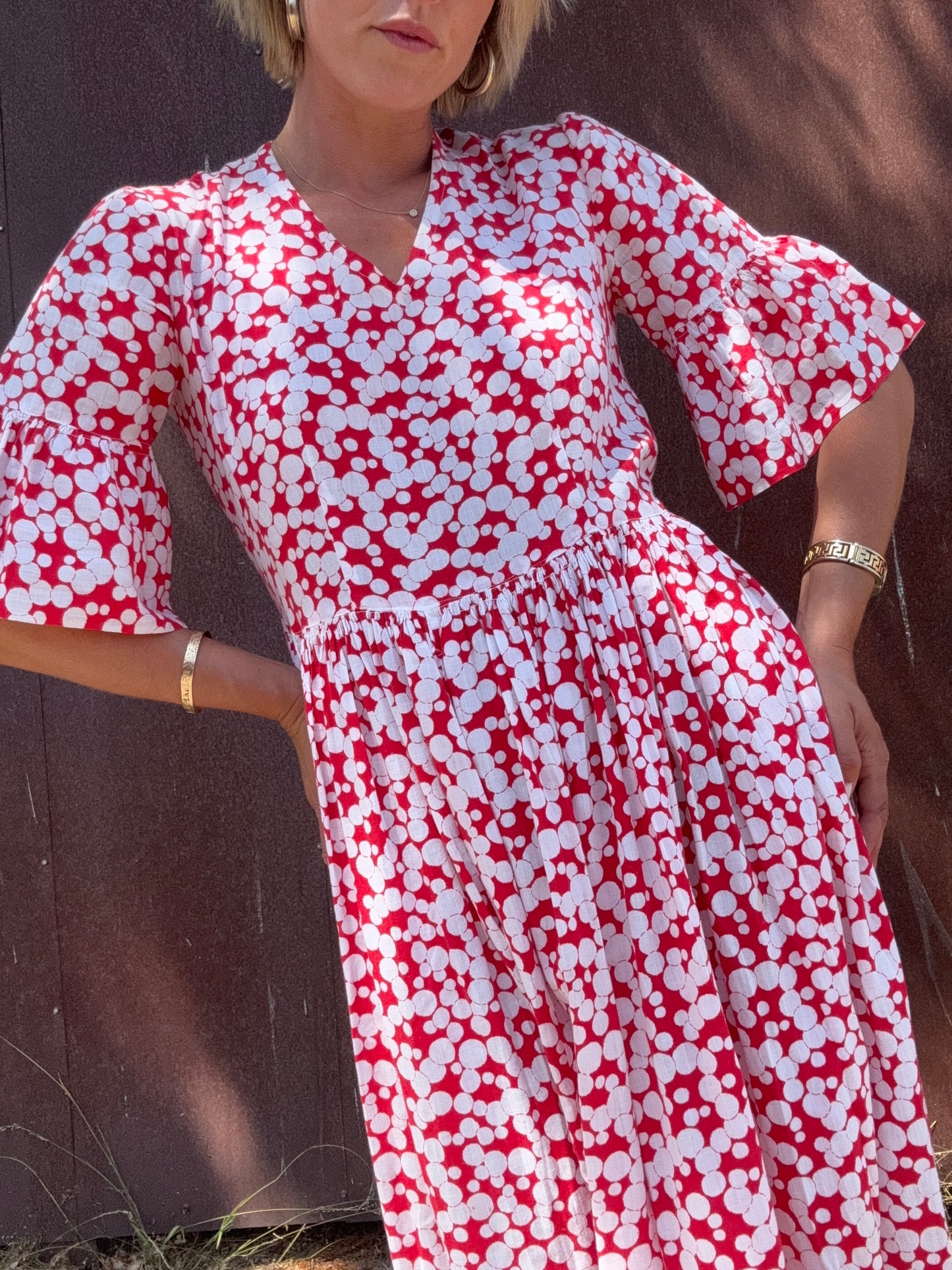 The Sandra 1940s Cotton Dress