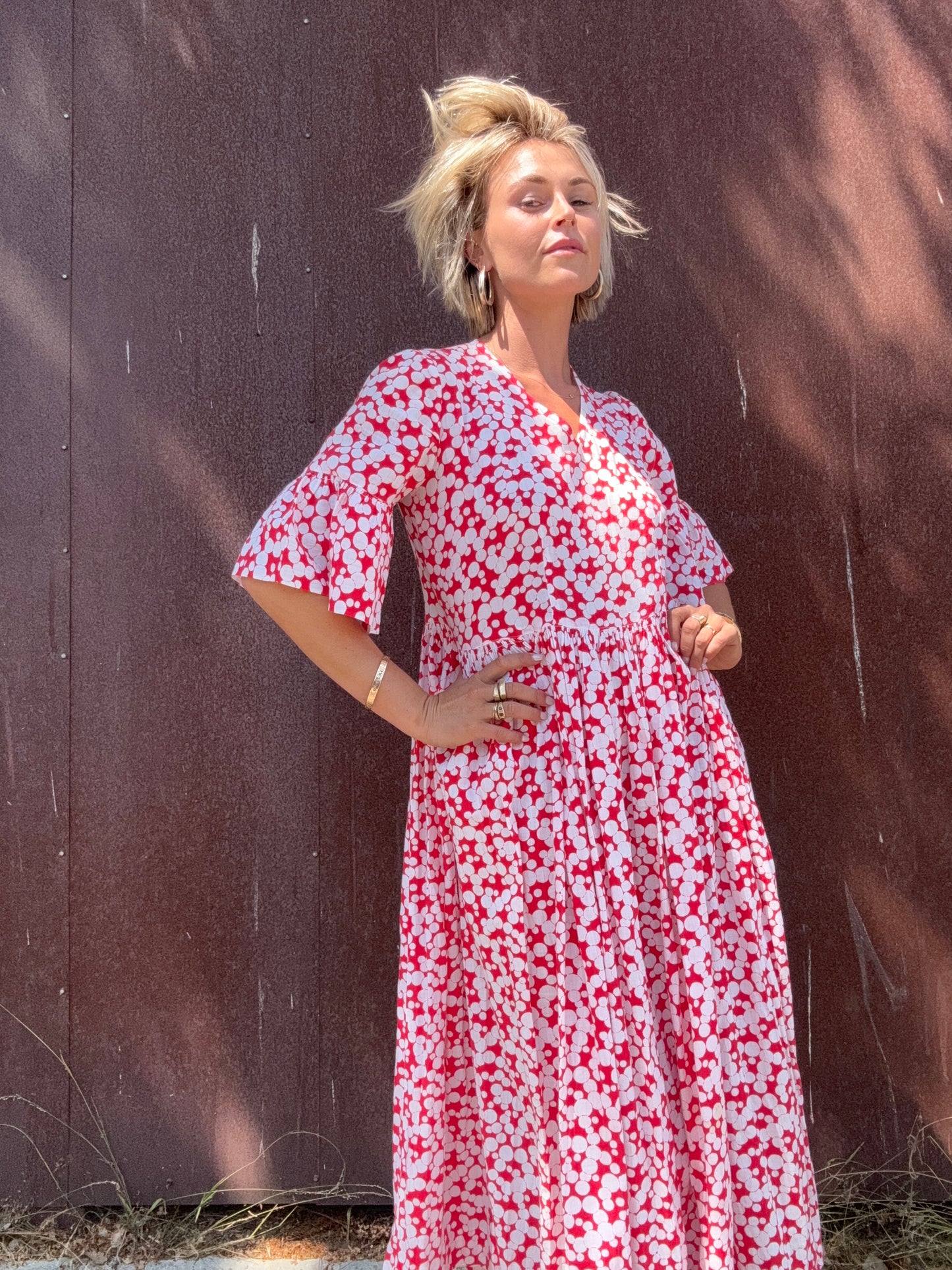 The Sandra 1940s Cotton Dress