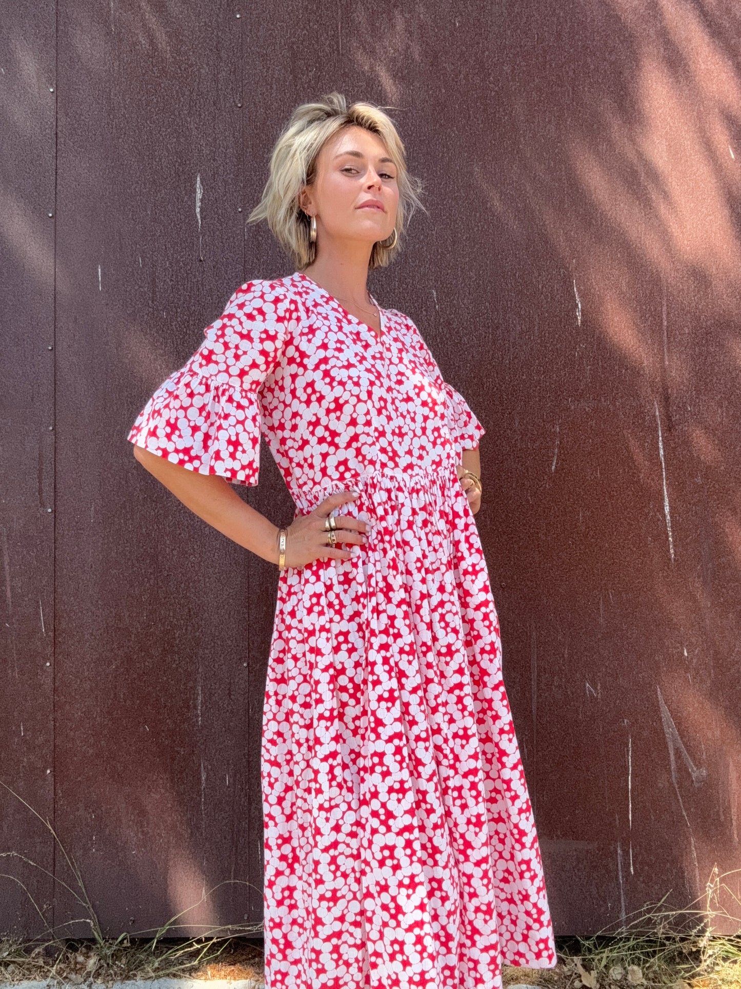 The Sandra 1940s Cotton Dress