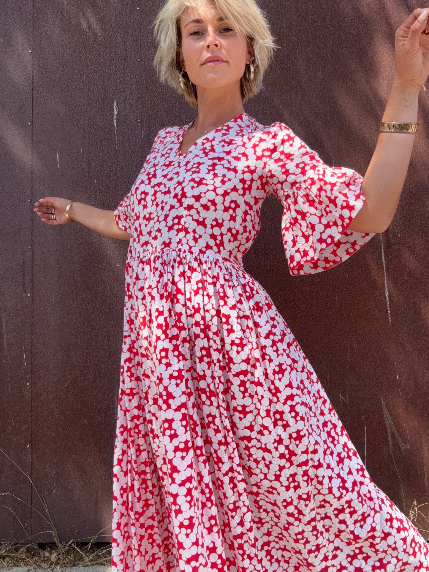The Sandra 1940s Cotton Dress