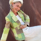 The Candace 1990s Suede Patchwork Jacket