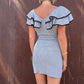 The Jacqueline 1980s Gingham Mini Dress
