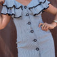The Jacqueline 1980s Gingham Mini Dress