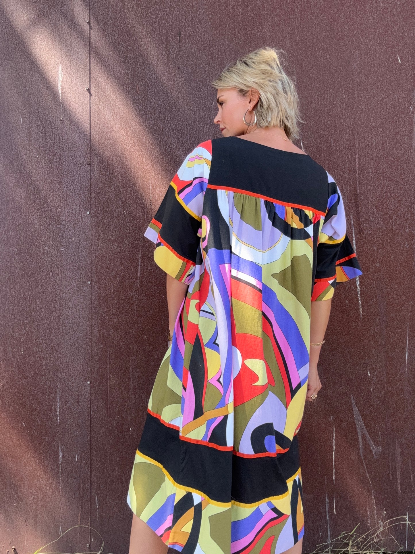 The Sharon 1980s Cotton Mumu