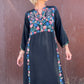 The Gracie 1970s Handmade Hand-Embroidered Dress