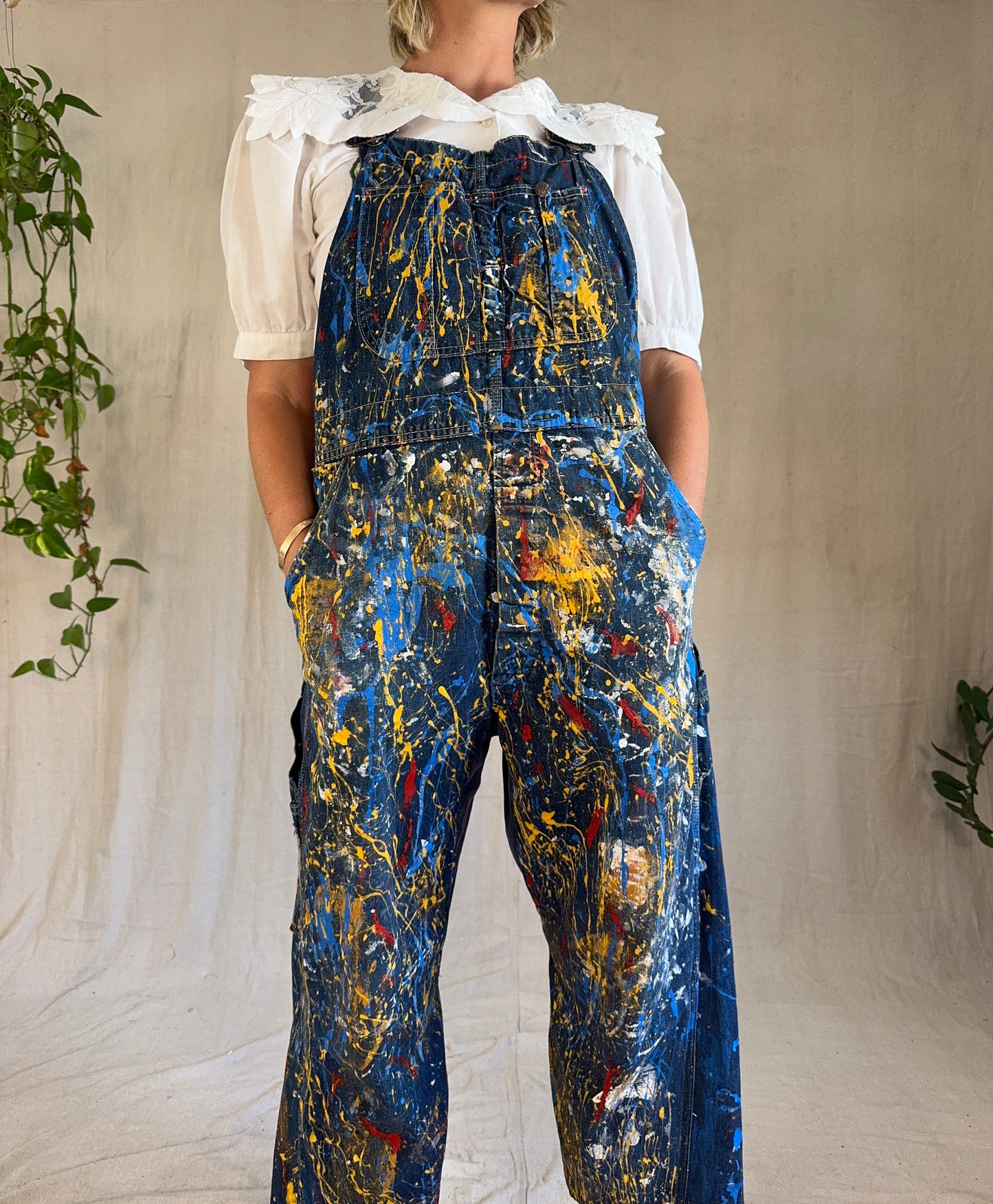 The Big Mac 1960s Paint Splattered Overalls