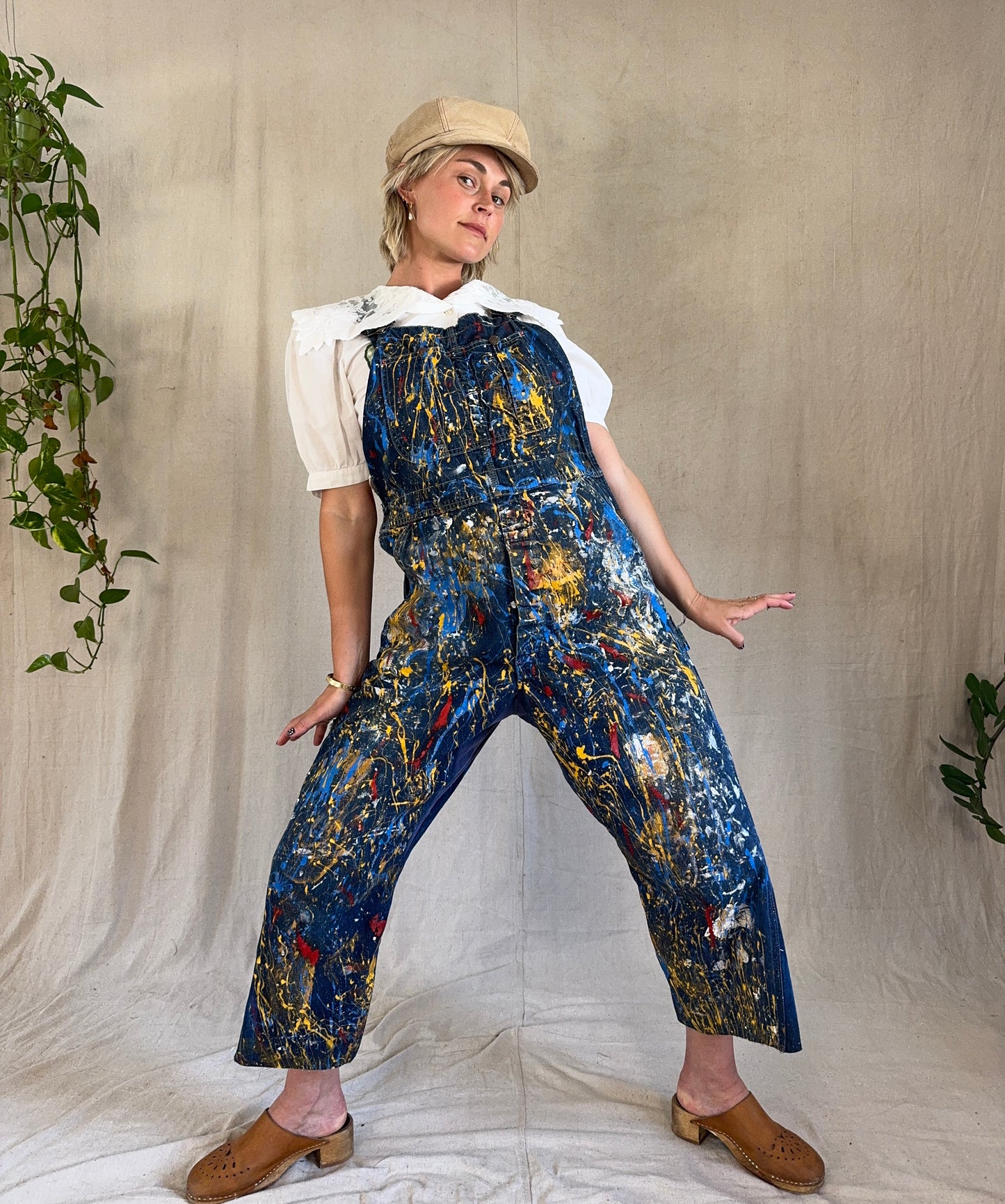 The Big Mac 1960s Paint Splattered Overalls