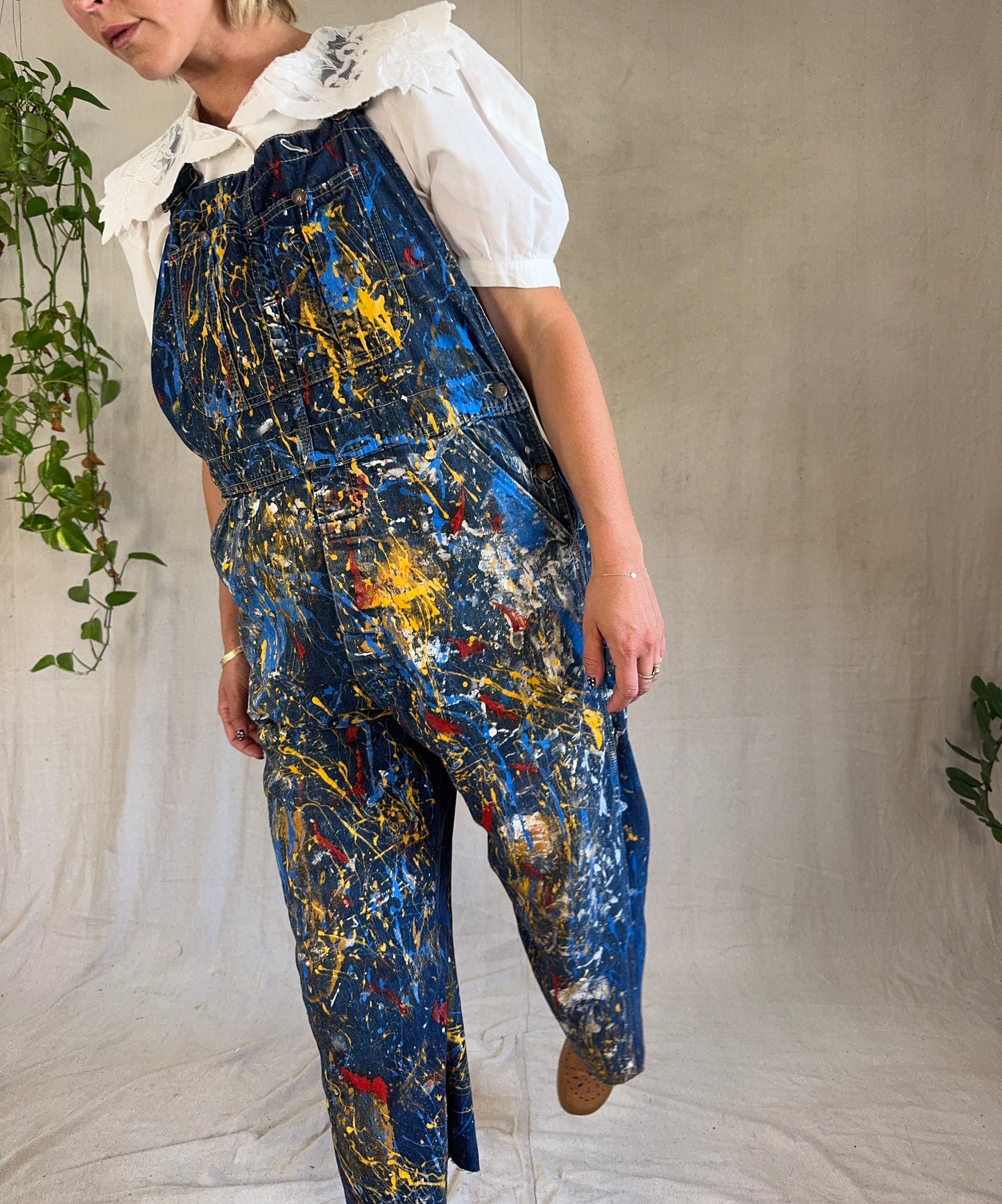 The Big Mac 1960s Paint Splattered Overalls