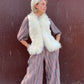 The Karla Wool and Lamb Fur Vest