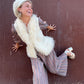 The Karla Wool and Lamb Fur Vest