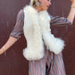 The Karla Wool and Lamb Fur Vest