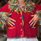 The Tessa 1980s Wool Cardigan Sweater