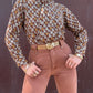 The Cynthia 1970s Pussy Bow Blouse