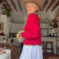The Tessa 1980s Wool Cardigan Sweater