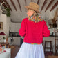 The Tessa 1980s Wool Cardigan Sweater