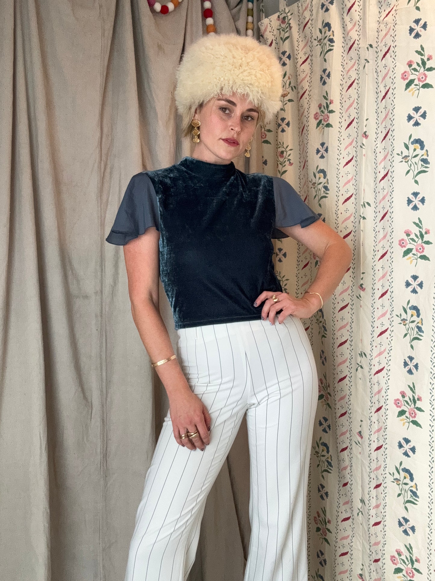 The Therese Velvet Top