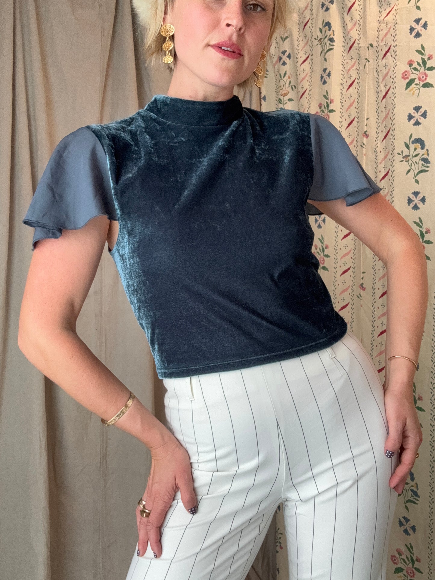 The Therese Velvet Top